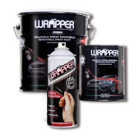 WRAPPER 400WRAPPER9005M SPRAY ΑΦΑΙΡΟΥΜΕΝΗΣ ΜΕΜΒΡΑΝΗΣ ΜΑΥΡΟ ΜΑΤ 9005 - 400ML